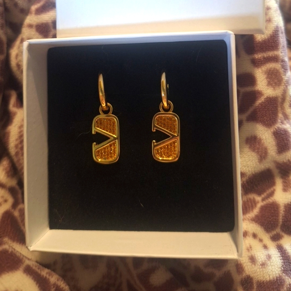 Vintage Valentino Huggie Earrings